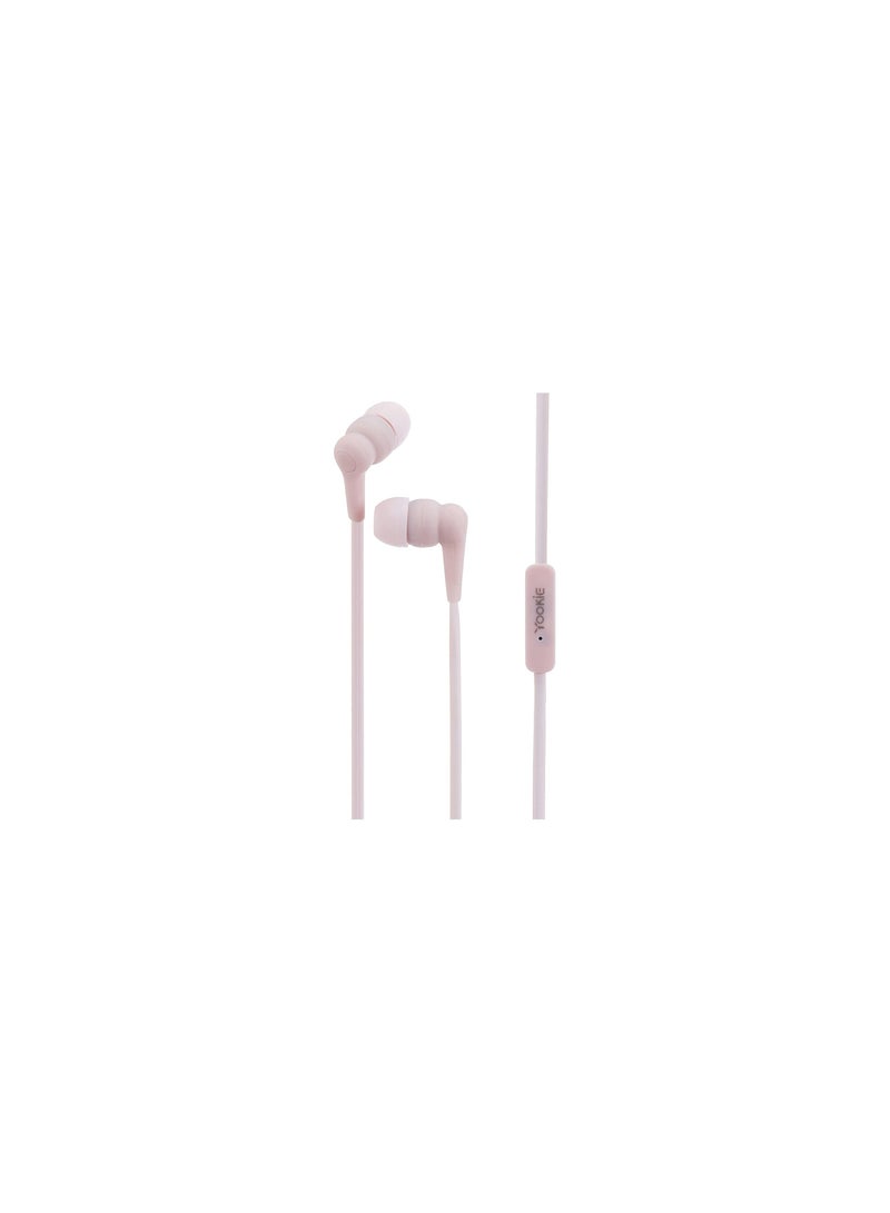 Yookie Yookie YK15 Wired Earphone With Microphone - Rose - Image 1