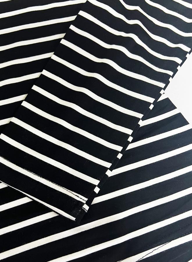 تايك تو بلوزة مخططة بأكمام طويلة - Image 5