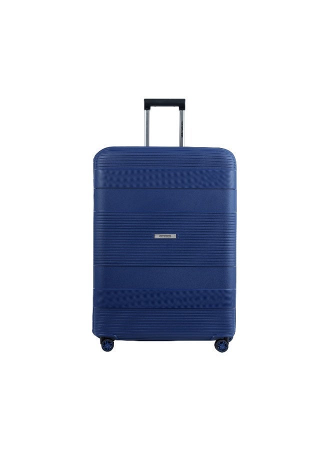 Tom Cruiser Intellicase Polypropylene Hard Luggage Suitcase Set, Tri-Extra 3-Point Lock, TSA, 3 Pcs, Blue, 2-Year Warranty - Image 2
