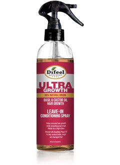 difeel Ultra Growth Basil & Castor Hair Oil Leave-In Conditioning Spray 180Ml  - Image 3