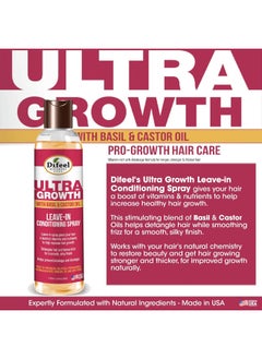 difeel Ultra Growth Basil & Castor Hair Oil Leave-In Conditioning Spray 180Ml  - Image 4