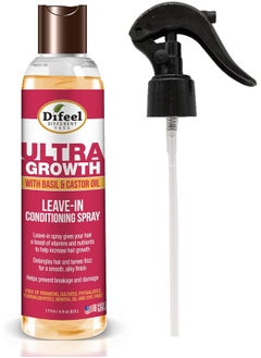 difeel Ultra Growth Basil & Castor Hair Oil Leave-In Conditioning Spray 180Ml  - Image 2