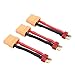 OliYin 3pcs Male T Plug to Female XT90 Connector Converter Adapter with 12awg 196inch WirePack of 3 - Image 4