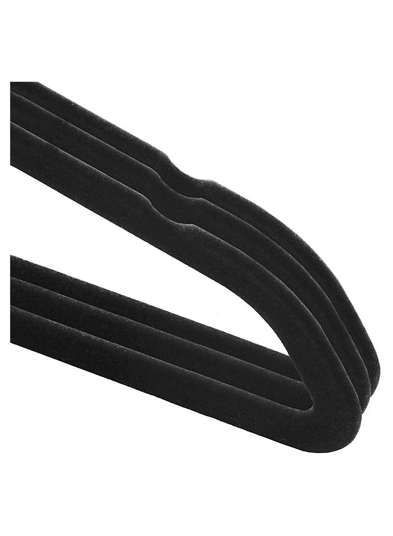 أكسنتشر شماعة ملابس مخملية للأطفال ، 50 عبوة ، منظمات موفرة للمساحة رفيعة للغاية ، شماعات غير قابلة للانزلاق للأطفال والرضع والأطفال الصغار والأطفال (أسود) - Image 5