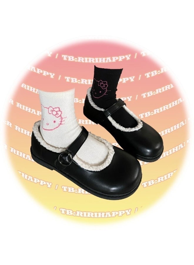 هالو كيتي طقم جوارب نسائية، 3 أزواج، مقاس واحد يناسب الجميع - Image 2