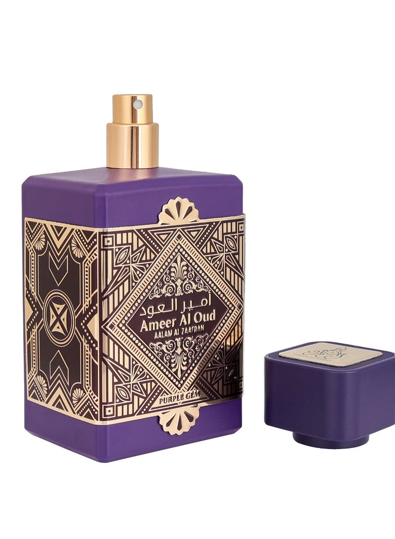 AALAM AL ZAAFRAN A/Z AMEER AL OUD PURPLE GEM 100ML EDP - Image 1