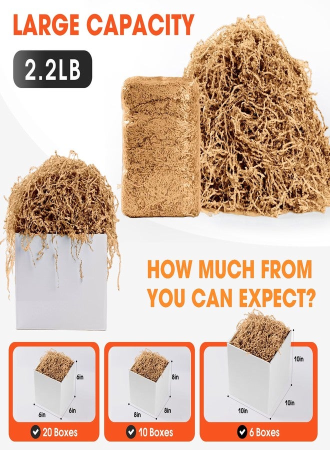 AODESTINY 2.2LBS Crinkle Cut Paper Shred Filler, Kraft Shredded Paper for Gift Bag Box Basket, Packing Grass Cushion Crinkle Shred Filler for Christmas Wedding Birthday Bridesmaid Engagement - Image 2