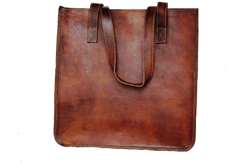 PRASTARA Leather Vintage Gypsy bag Vintage tote bag shoulder bag Women leather top handlebags Leather bags for women - Image 1