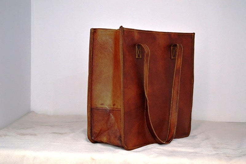 PRASTARA Leather Vintage Gypsy bag Vintage tote bag shoulder bag Women leather top handlebags Leather bags for women - Image 3