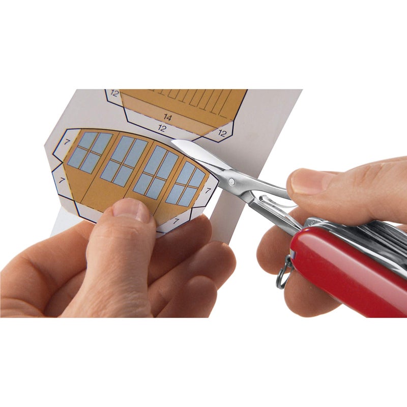 Victorinox Swiss Card Lite, Swiss Made Pocket Tool, 13 Functions, LED, Magnifier, Red Transparent - Image 5