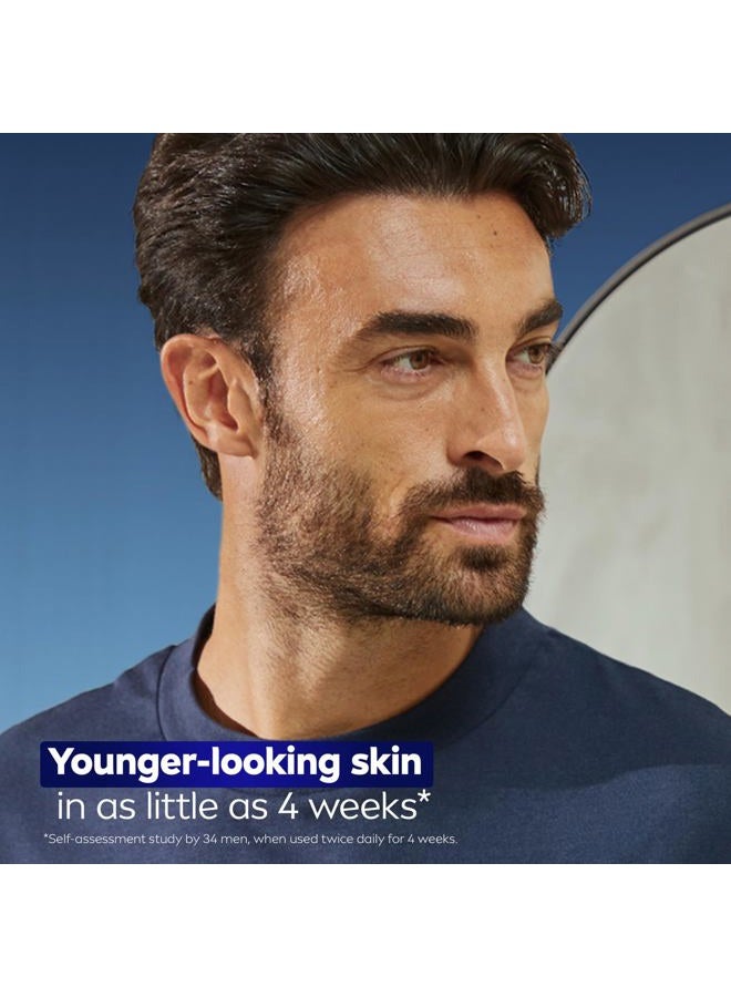 NIVEA MEN Age Defense Advanced Face Serum for Dark Spots with Thiamidol (TM) + Hyaluronic Acid, Fast-Absorbing Face Serum for Men Helps Reduce Look of Dark Spots, Fine Lines & Wrinkles, 1 Fl Oz Bottle - Image 3