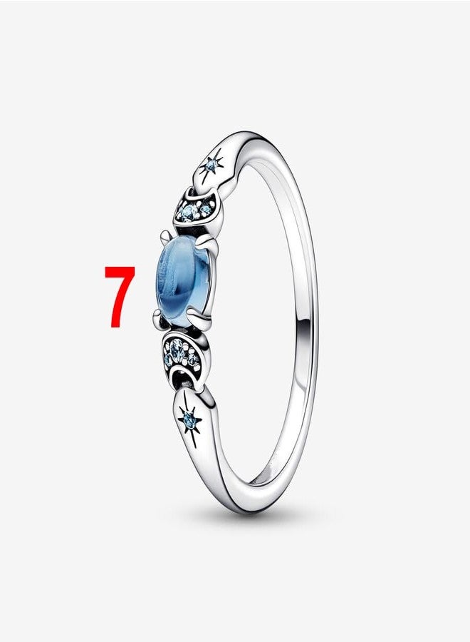 ZURWTCH Princess Ring Fit Women Fashion Gifts 925 Sterling Silver DIY Jewelry, ring numbers 6/7/8/9, Silver, No Gemstone - Image 2
