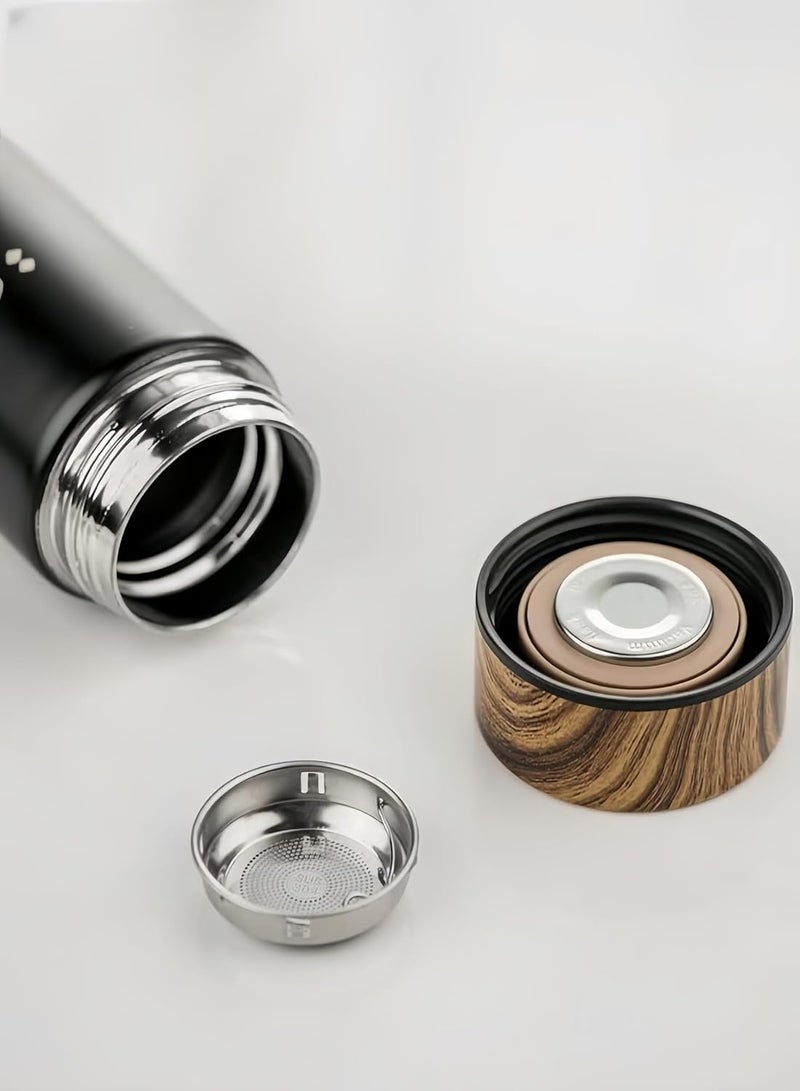 Beauenty Arabic Coffee Bottle With 2 Cups Set，Coffee Travel Mug Tumbler ， Stainless Steel Vacuum Insulated Thermos Cup with Spill Proof Lid(500ml) - Image 3