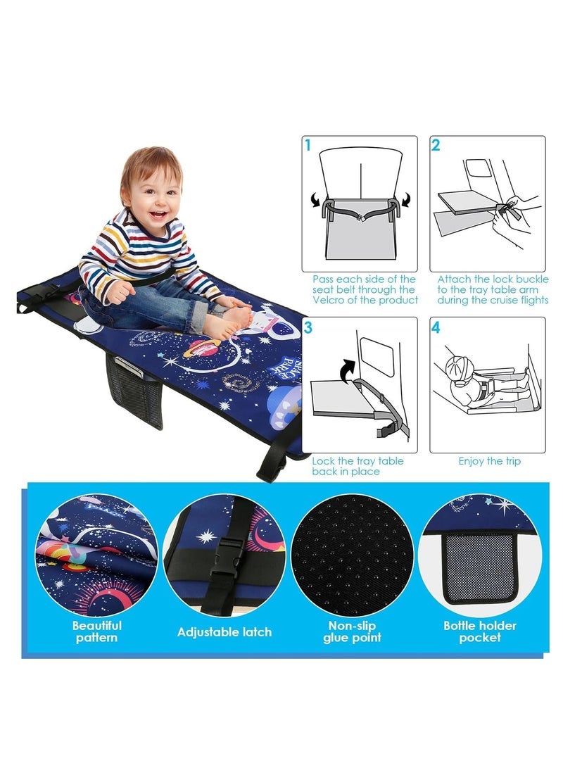 Gonice Toddler Airplane Travel Bed With Storage Bag  - Image 2