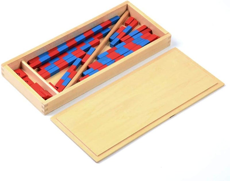 Kghios Montessori Small Numerical Rods with Number Tiles Montessori Math Toys Materials for Toddlers Kids - Image 2
