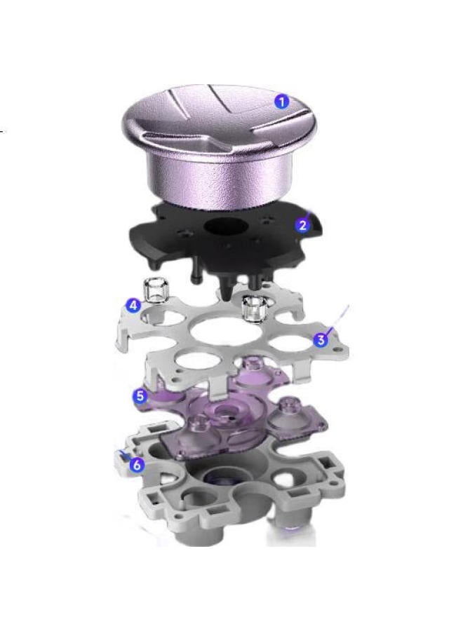 Easysmx Easysmx Meteor D10 Wireless Game Controller Tmr Joystick Dual Trigger Switch2 Bluetooth Pc Android Apple Phone Computer Steam-Like Xbox Game Peripheral Dream Purple - Image 1