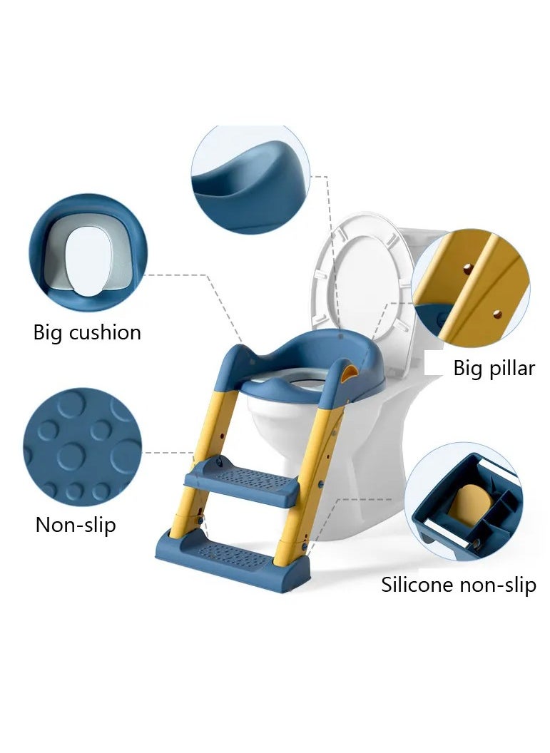 Colvin Yus - Adjustable Ladder Children's Potty Baby Toilet Seat Infant Toilet Training Folding Seat - Image 1