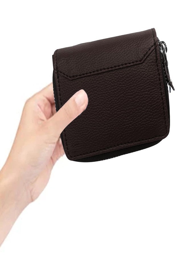 GREEN DRAGONFLY PU Leaher Clutches/Women's Wallets/Card Holder for Women,Credit Card Holder Wallet for Women & Girl's(NMB/202306753-Coffee Brown) - Image 3