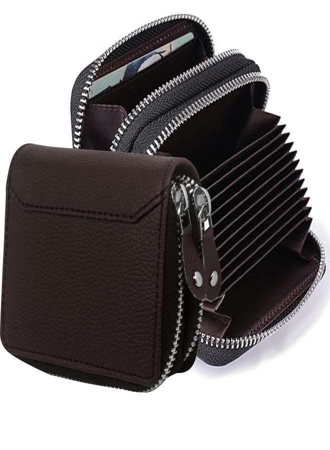 GREEN DRAGONFLY PU Leaher Clutches/Women's Wallets/Card Holder for Women,Credit Card Holder Wallet for Women & Girl's(NMB/202306753-Coffee Brown) - Image 1
