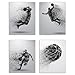 Summit Designs Summit Designs Basketball Wall Art Prints - Particle Silhouette Ã¢â‚¬â€œ Set of 4 (8x10) Unframed Poster Photos -  - Image 2