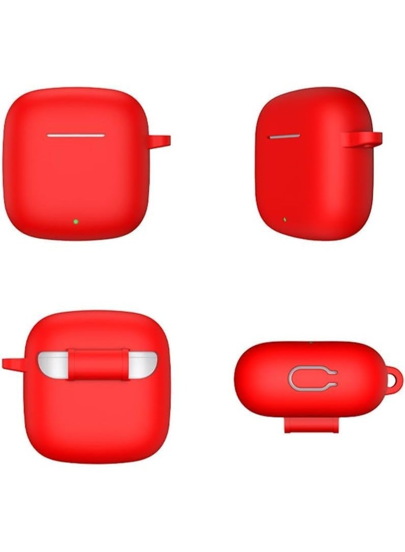 Silicone Case Compatible with Huawei FreeBuds SE 2, Soft Shockproof Protective Cover with Carabiner, Lightweight Anti-Scratch Portable Earbuds Sleeve for Huawei FreeBuds SE2 Charging Case - Image 4