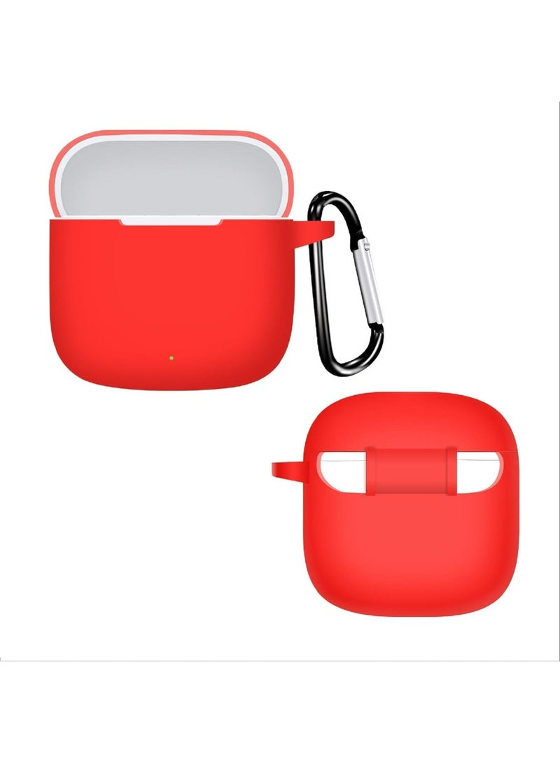 Silicone Case Compatible with Huawei FreeBuds SE 2, Soft Shockproof Protective Cover with Carabiner, Lightweight Anti-Scratch Portable Earbuds Sleeve for Huawei FreeBuds SE2 Charging Case - Image 1