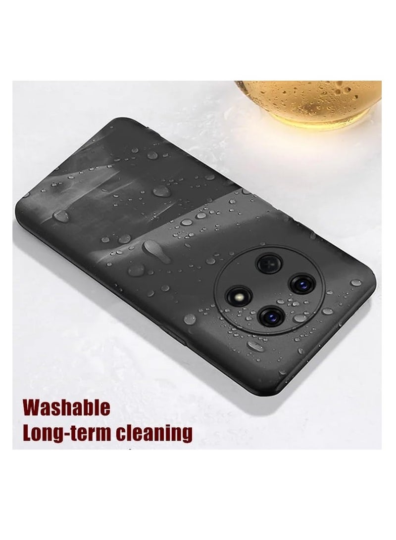 general Case Compatible with Huawei nova Y91 Case Soft TPU Ultra-Slim Stylish Camera Protection Phone Case [Drop Protection, Non-slip] Protective Cover for Huawei nova Y91 Matte Black - Image 2