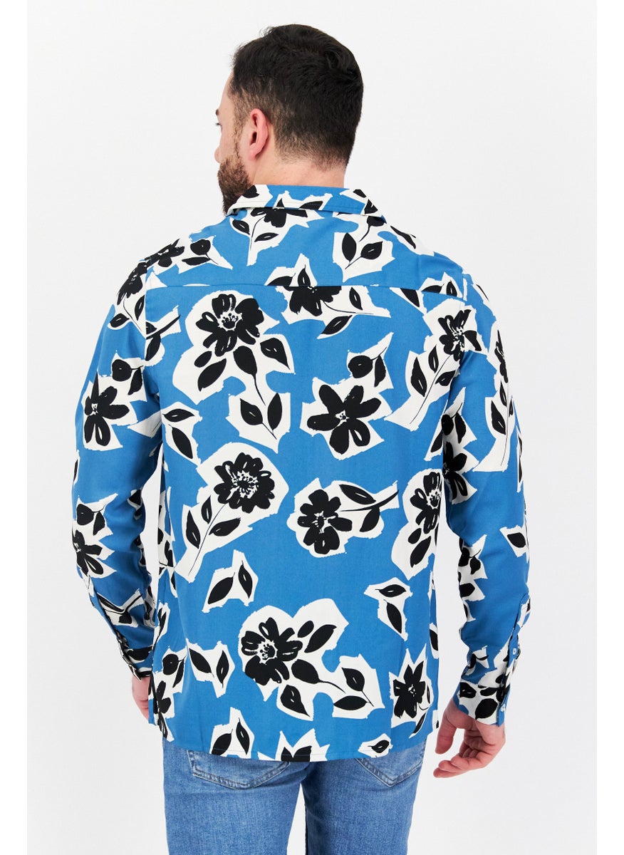 Men Relaxed Fit Floral Print Long Sleeves Casual Shirt, Blue Combo - pzsku/Z5967342021965FB674E2Z/45/_/1737643104/f1154081-89b4-4c80-b16f-b3d8cb9cdf6b