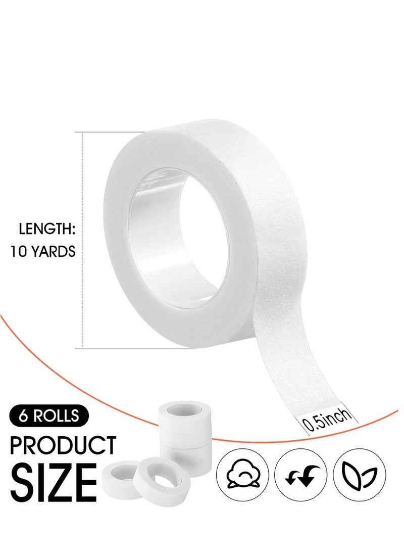 Excefore - 6 Rolls Flexible Skin Tape Breathable Nose Tape Self Adhesive Gauze Tape for Wound Injuries Swelling Sports, 0.5 Inch x 10 Yards - Image 1