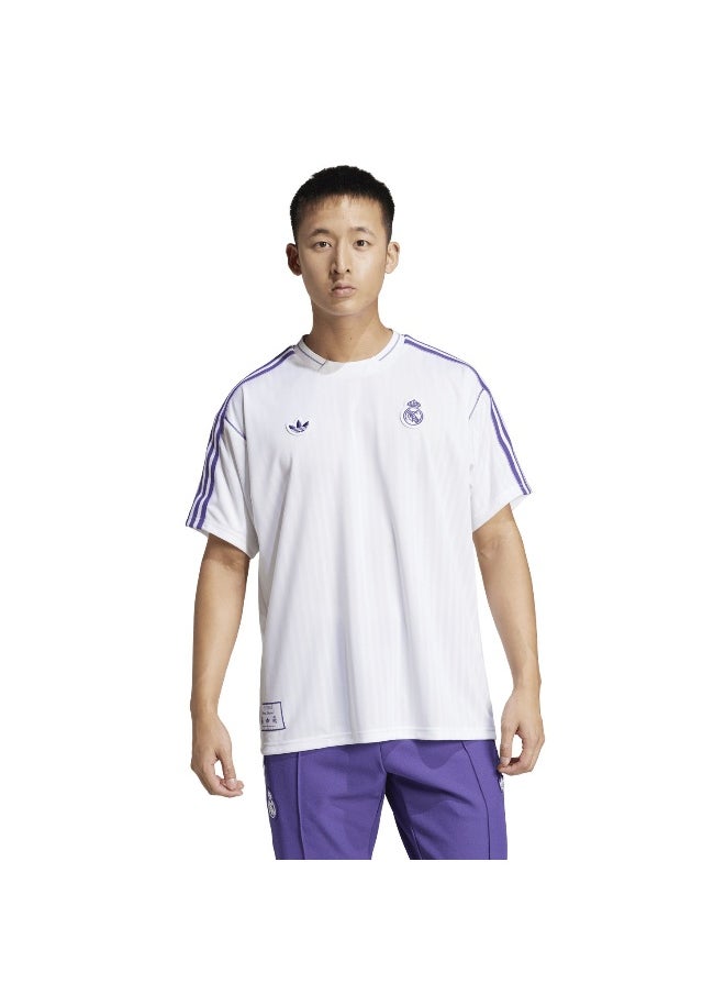 Adidas Adidas Real Icon Jsy White Football Jerseys For Unisex Xs  - Image 3