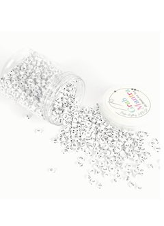 Grab Mantra Arabic Alphabet White Acrylic Beads 1000 Pcs For Friendship Bracelets,  Necklace,  Jewelry  Craft  - Image 4