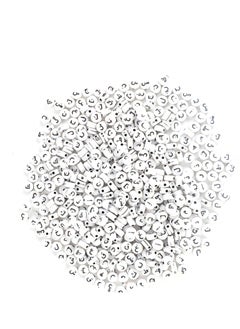 Grab Mantra Arabic Alphabet White Acrylic Beads 1000 Pcs For Friendship Bracelets,  Necklace,  Jewelry  Craft  - Image 3