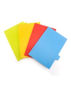 Generic 4-Piece Chopping Board With Holder Multicolour  - Image 2