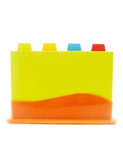 Generic 4-Piece Chopping Board With Holder Multicolour  - Image 1