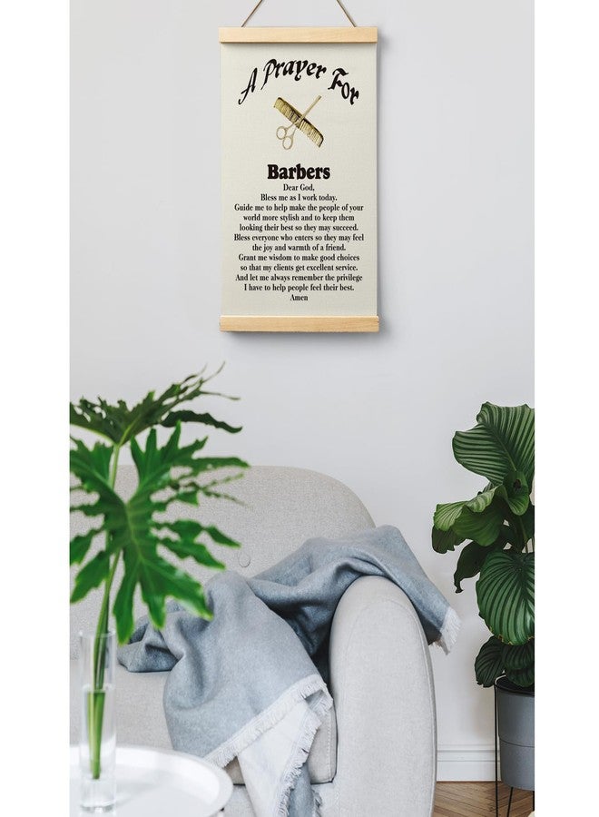 Ryeolo Barber Prayer Wooden Poster Hanger Frame, 12.5x17 Inch, Barber Gifts Hanger Frame - Image 5