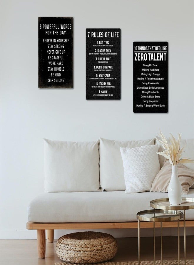 Fmcmly 10 Things That Require Zero Talent Metal poster Inspirational Tin Sign for Teen Bedroom Decor Home Office Bedroom Classroom Cafes Motivational Wall Decor 8x12 Inch - Image 4