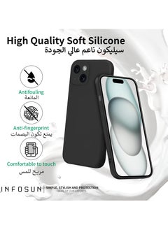 Compatible with apple iPhone 15 Plus Full Coverage for Plustective Case, Ultra Slim Soft Silicone Gel TPU Cover, Matte Surface Ultra-Thin Case, for iPhone 15 Plus (Black) - pzsku/Z5967A0CB7D077AEE6D61Z/45/_/1734656740/60074f15-4e0e-4077-bc50-33ea3c0f8131