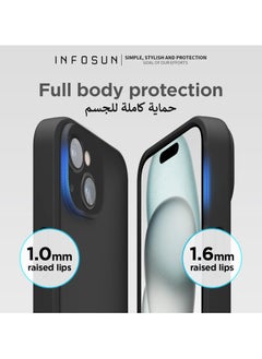 Compatible with apple iPhone 15 Plus Full Coverage for Plustective Case, Ultra Slim Soft Silicone Gel TPU Cover, Matte Surface Ultra-Thin Case, for iPhone 15 Plus (Black) - pzsku/Z5967A0CB7D077AEE6D61Z/45/_/1734656742/771c33a4-0b6f-4d7b-9f57-e1b69975a798