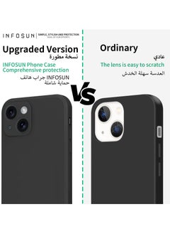 Compatible with apple iPhone 15 Plus Full Coverage for Plustective Case, Ultra Slim Soft Silicone Gel TPU Cover, Matte Surface Ultra-Thin Case, for iPhone 15 Plus (Black) - pzsku/Z5967A0CB7D077AEE6D61Z/45/_/1734656752/13bdbe48-e951-44c5-8696-7f14eab8d5ff