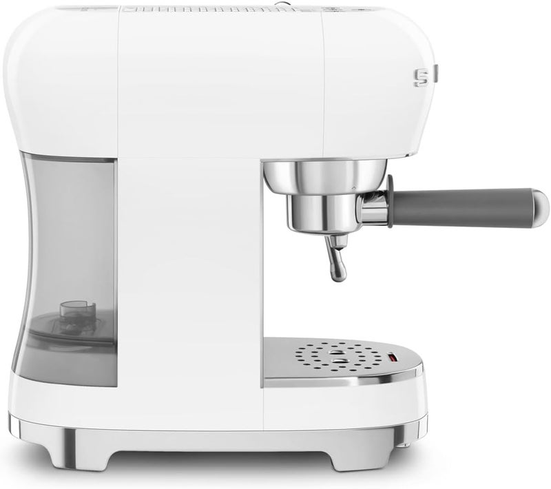 Smeg ECF02WHUK 50's Retro Style Espresso Coffee Machine - White 1 L ECF02WHUK White - Image 2