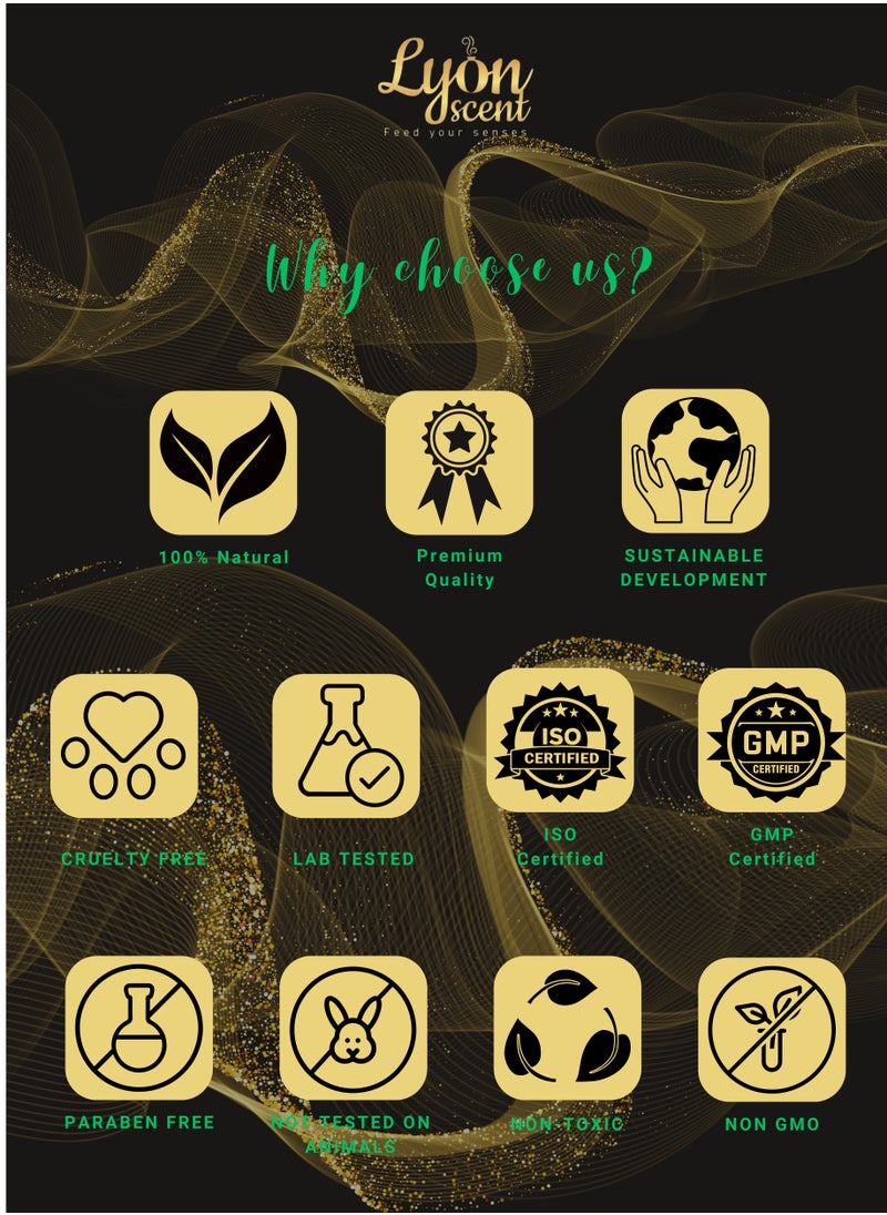 LYON SCENT Lyon Scent Aroma Oil, 100% Pure Oil, Perfume for Air Freshener, Diffuser Aroma, Fragrance Oil, Air Freshener Oil refill, Essential Scented Oil, Luxurious Scent (SENSE)  - Image 5