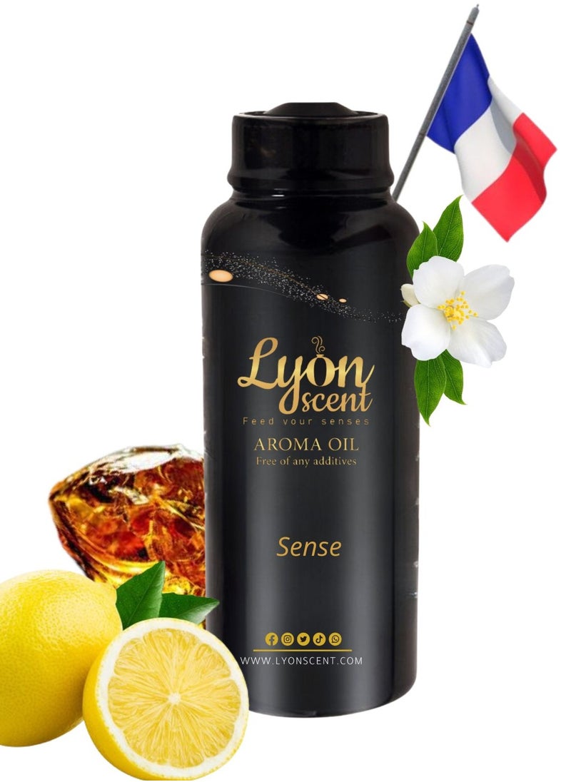 LYON SCENT Lyon Scent Aroma Oil, 100% Pure Oil, Perfume for Air Freshener, Diffuser Aroma, Fragrance Oil, Air Freshener Oil refill, Essential Scented Oil, Luxurious Scent (SENSE)  - Image 1