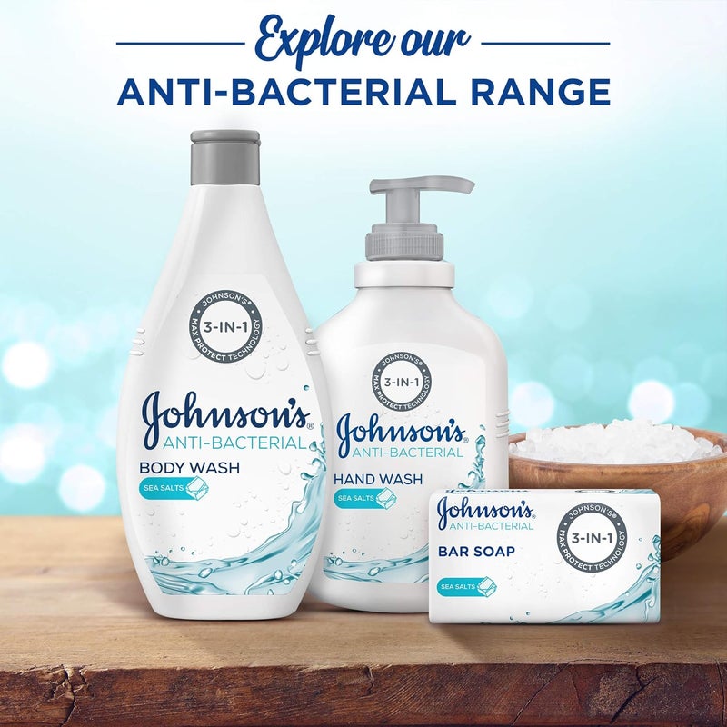 Johnson & Johnson Johnson's Vita-Rich, Replenishing Hand Wash, with Sea Salt, 500ml, pH balanced, Naturally Derived Ingredients, Enriched with Glycerin, Long-Lasting Gentle Hydration and Moisturization - Image 5