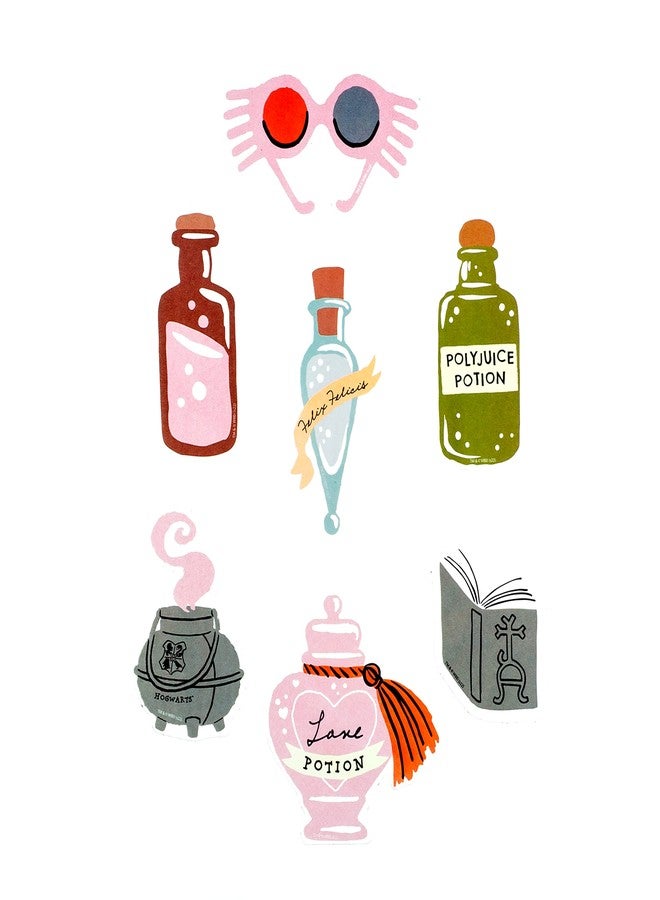 Conquest Journals Harry Potter Whimsical Magical World Sticker Pack, Set of 50 Unique Images, Officially Licensed, Waterproof, UV and Scratch Resistant, Great for All Your Gadgets - Image 4