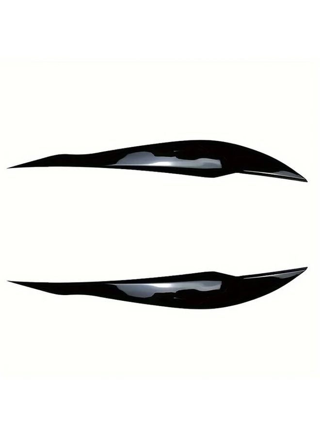 ملصقات زينة للحاجب الأمامي للسيارة بي إم دبليو F30 F80 M3 F31 تورينغ باللون الأسود البيانو - Image 1