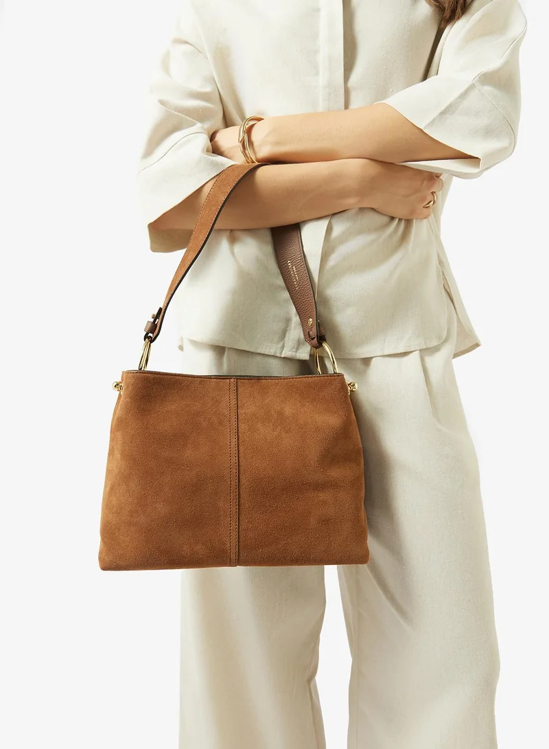 Strathberry Lana Hobo Bag In Suede
