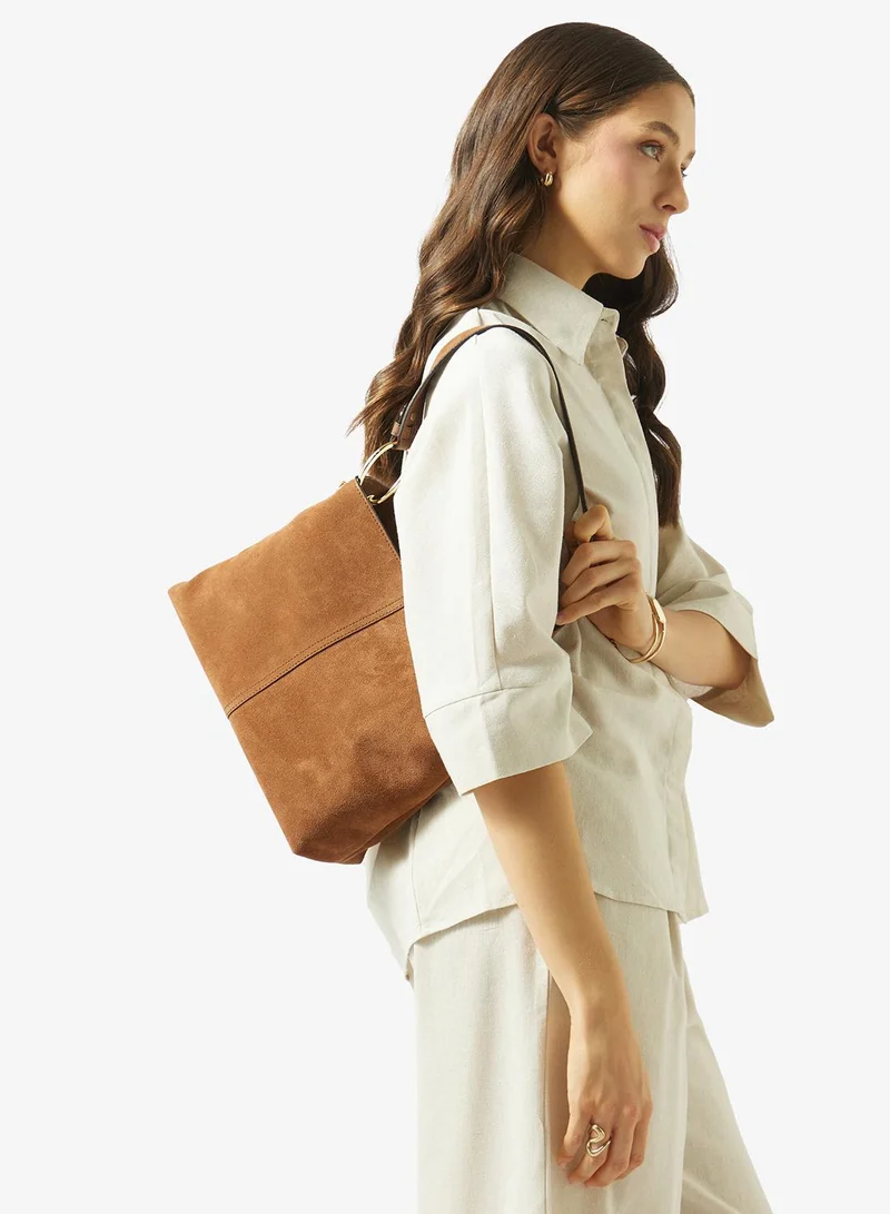 Strathberry Lana Hobo Bag In Suede