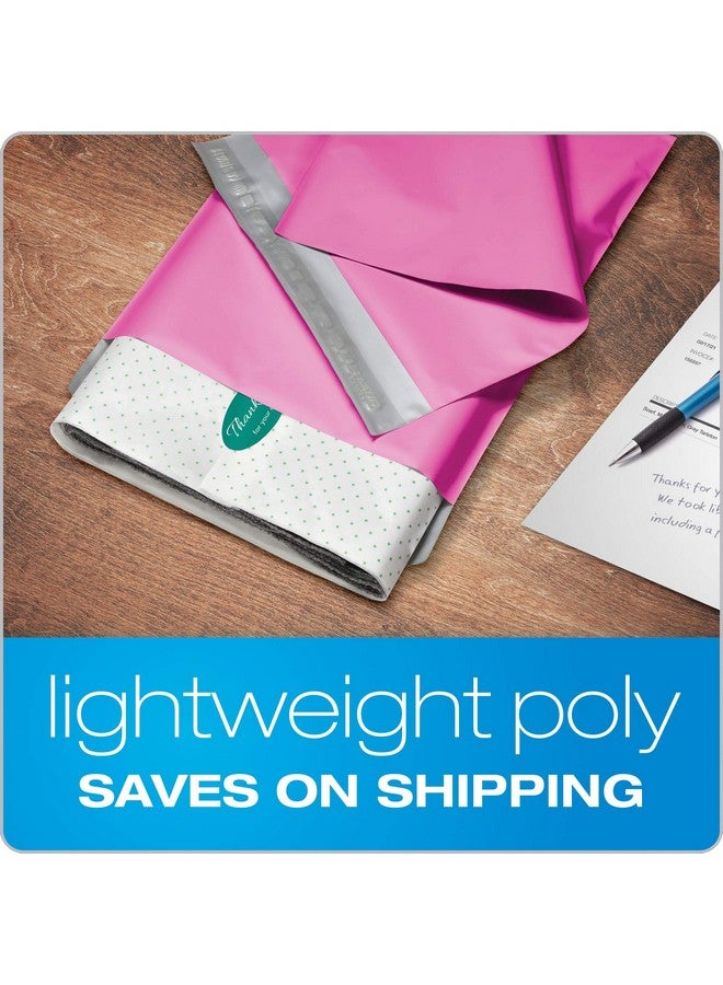 Quality Park Large Poly Mailers 10 X 13 Lightweight Shipping Envelopes Redistrip Peel Off Closure Box Of 100 Pink (Qua85766) - Image 4