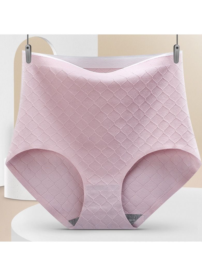 NIBEMINENT 4-Piece Set Of Women's Cotton Underwear Middle-aged And Elderly Large Size Panties  - Image 4