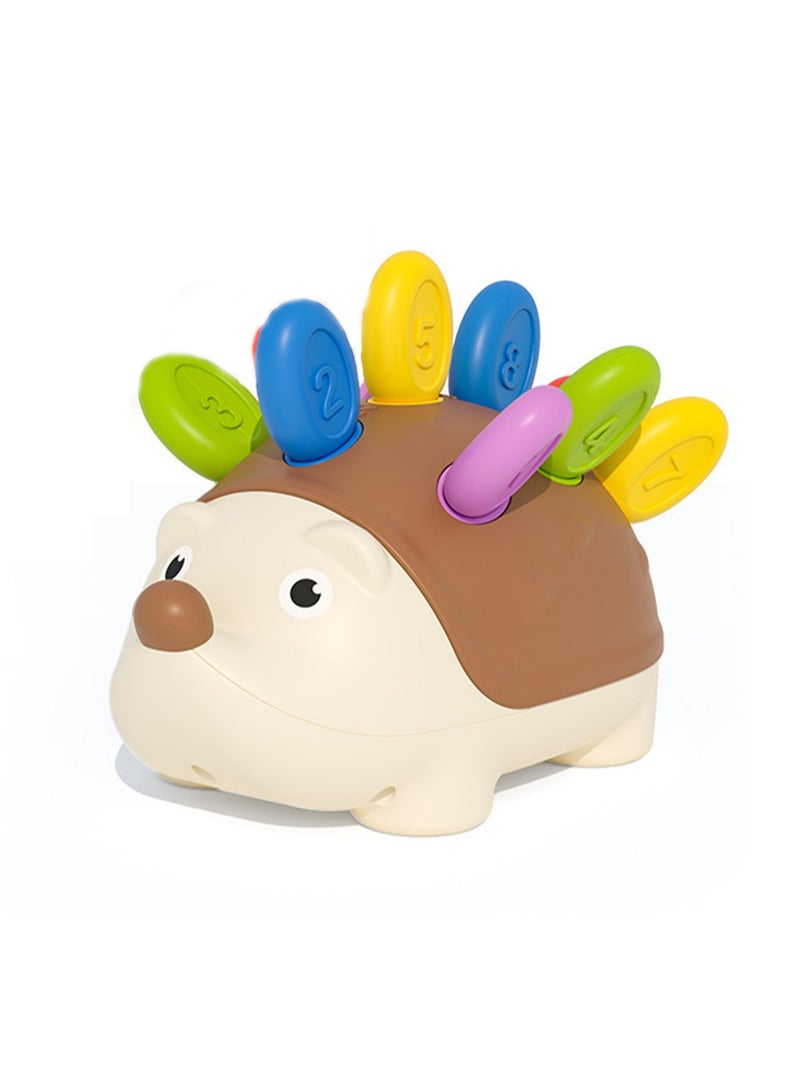 Children's Toys Educational Puzzle Hedgehog Plug-in Hand-eye Coordination Early Education Color Matching  - Image 1
